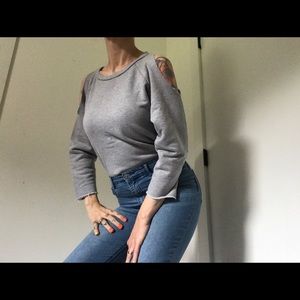 Ash Rain & Oath Slouchy Sweatshirt With Cutouts